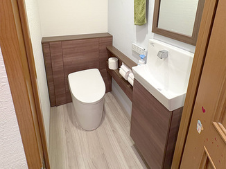 トイレリフォーム 毎日気持ちよく使えるモダンなレストルーム